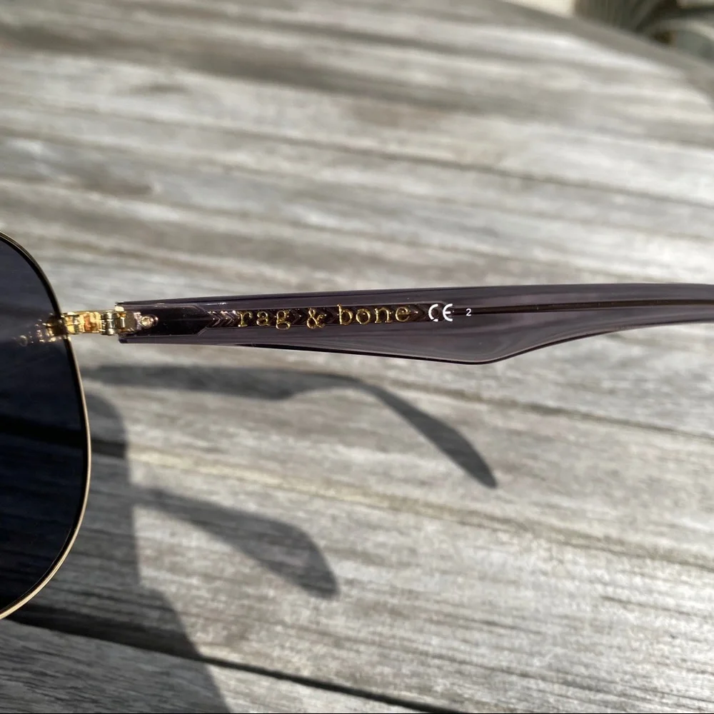🕶 RAG & BONE YELLOW BLUE MIRRORED AVIATOR SUNNIES